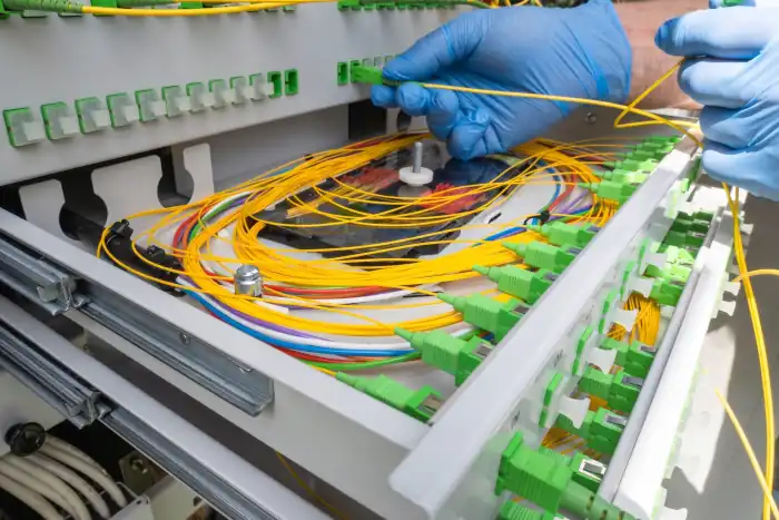 Schéma d'infrastructure fibre optique